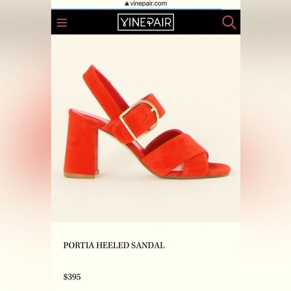 Gorgeous ❤️Red/Orange🧡 Preloved Creatures Of Comfort Sandals - Picture 1 of 14